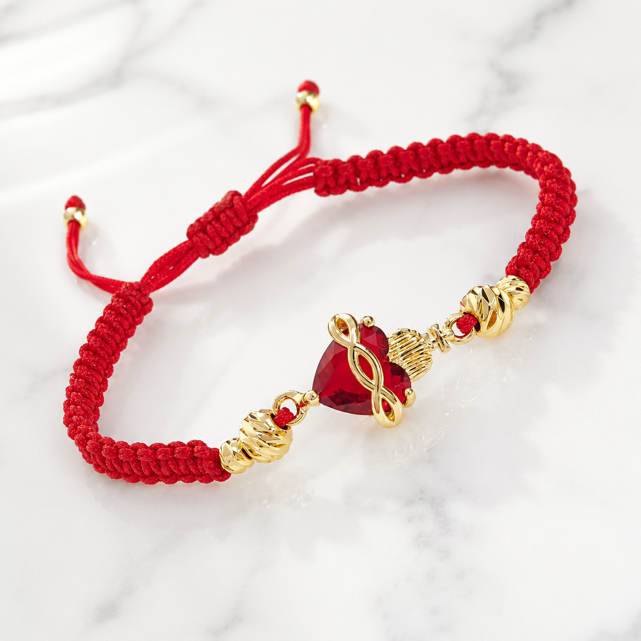 Pulsera: El Sagrado Corazón en Cristal infinito