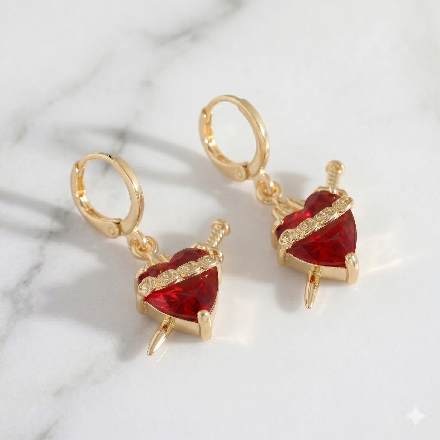 Aretes del Sagrado Corazón de María