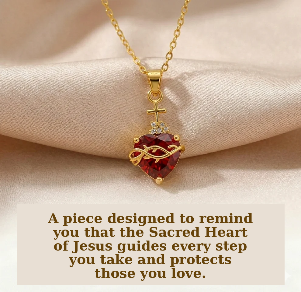Light of Christ: Sacred Heart of Jesus Necklace