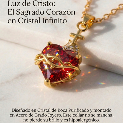 Luz de Cristo: Collar Sagrado Corazón de Jesús