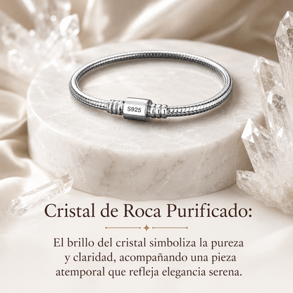 Pulsera Premium para Dijes y Charms Plata