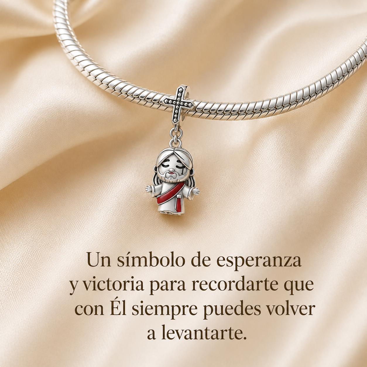 Dije Cristo Rey del universo Plata