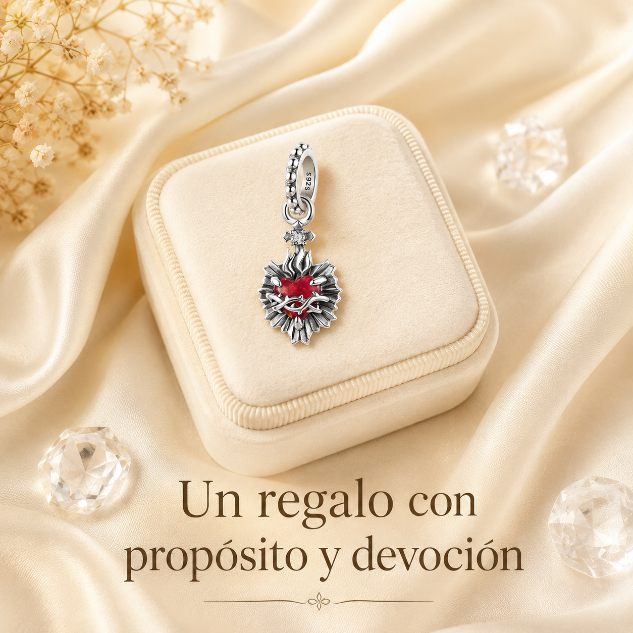 Dije Sagrado Corazón de Jesús Plata
