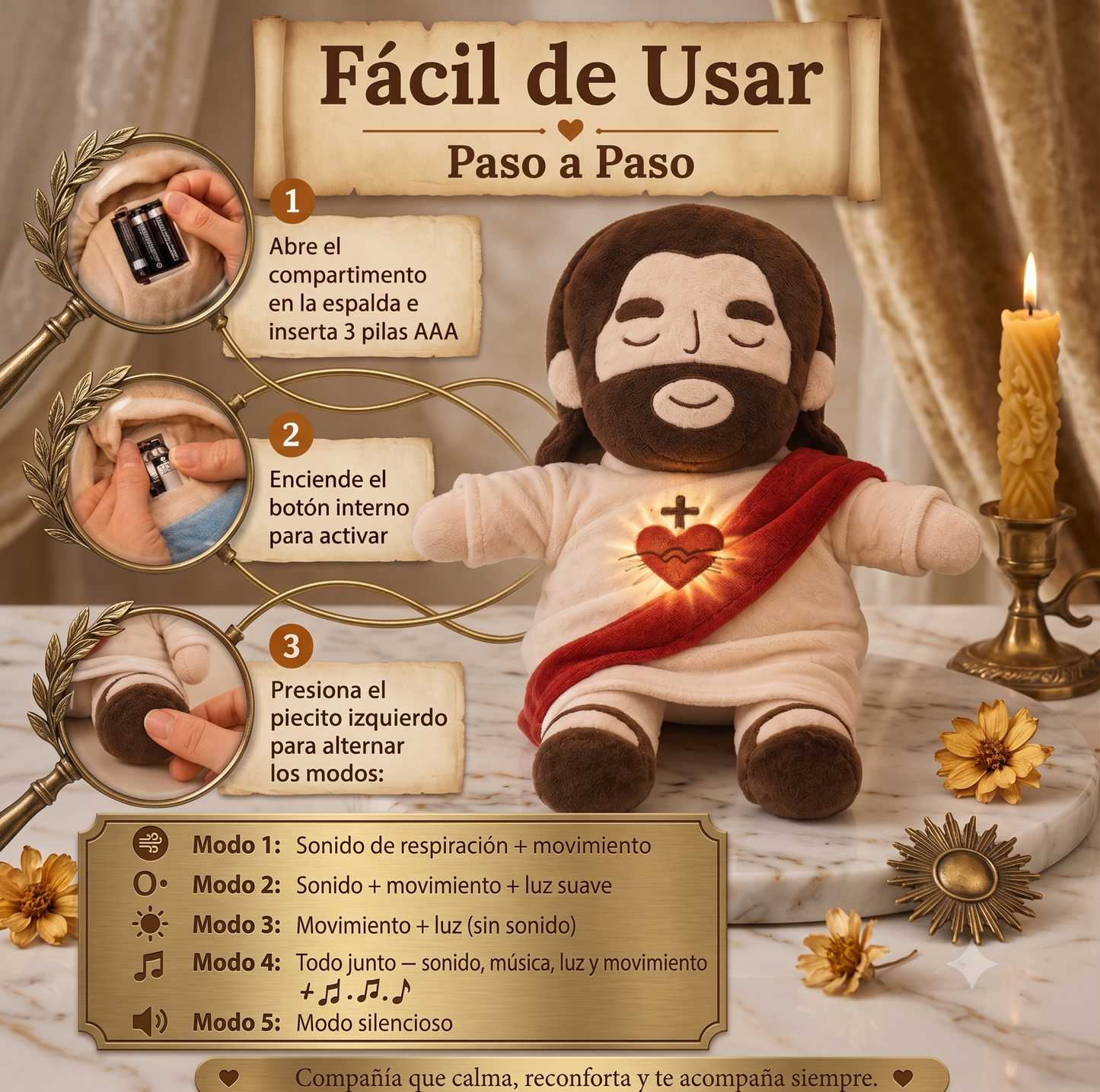 Peluche luz de Cristo