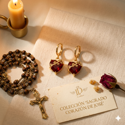 Aretes del Sagrado Corazón de San José