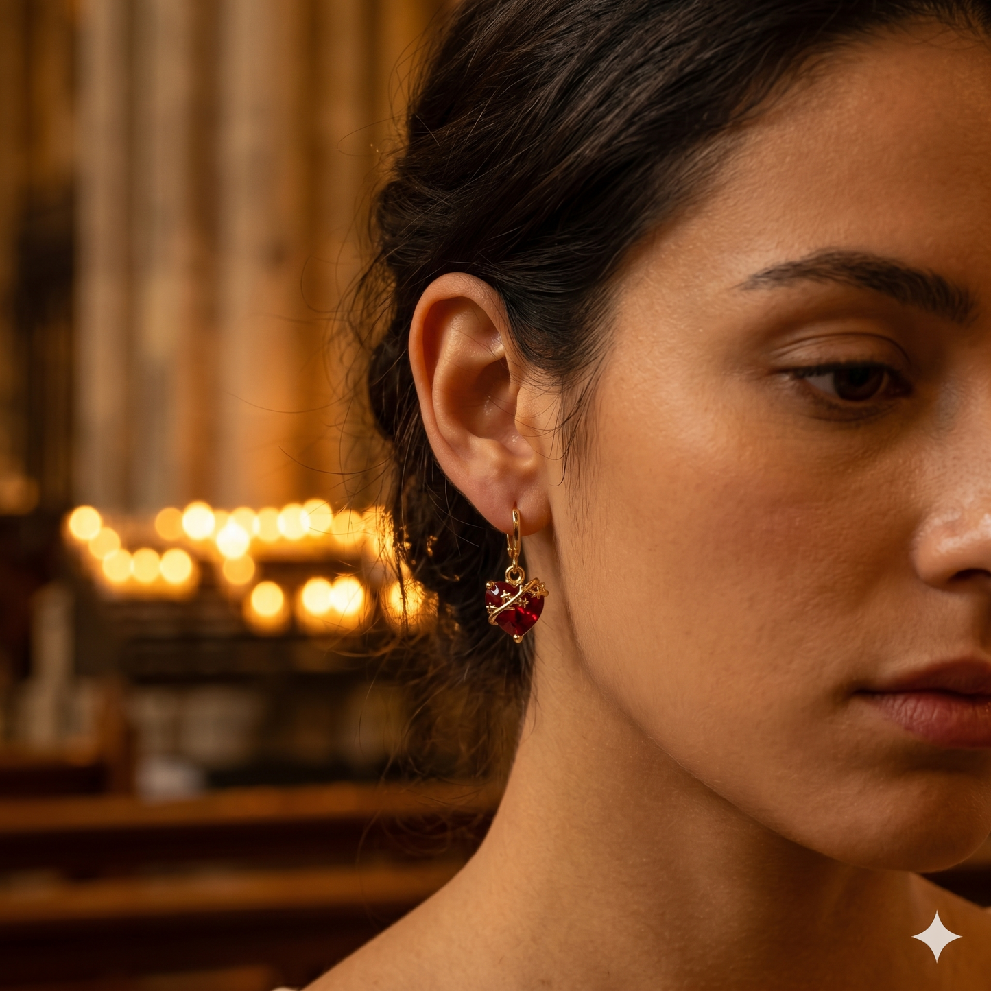 Aretes del Sagrado Corazón de San José