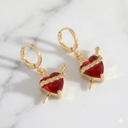 Aretes del Sagrado Corazón de María