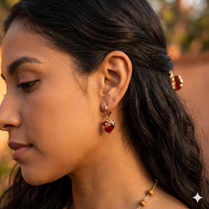 Aretes del Sagrado Corazón de San José