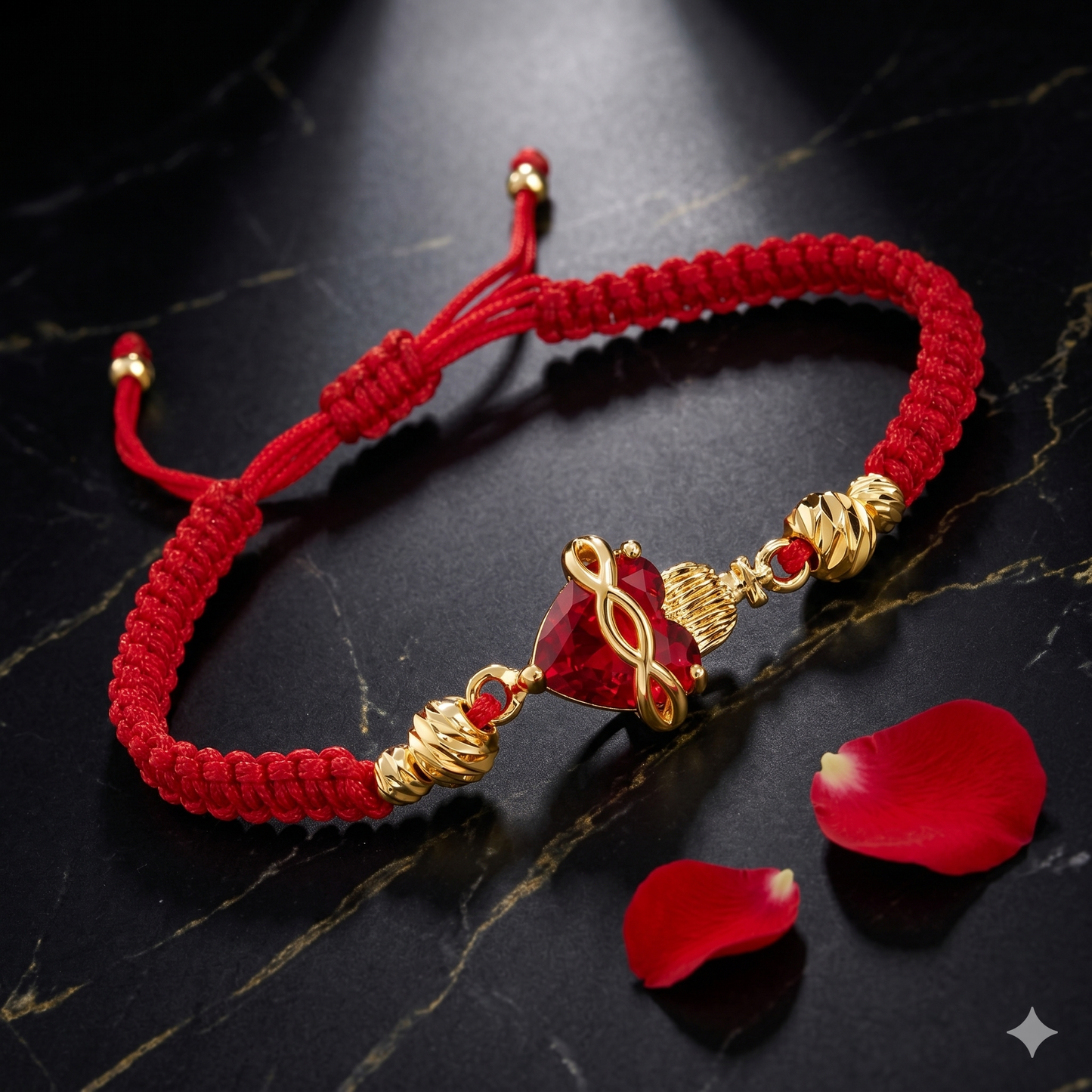 Pulsera: El Sagrado Corazón en Cristal infinito