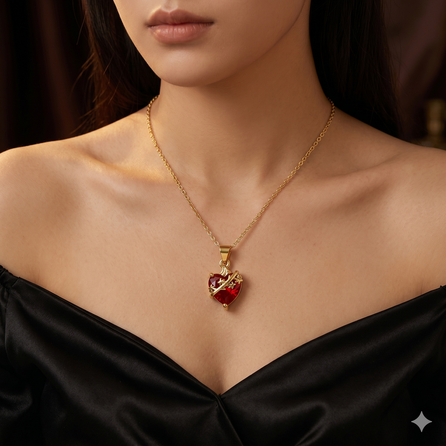 Luz de San José: Collar Sagrado Corazón de San José