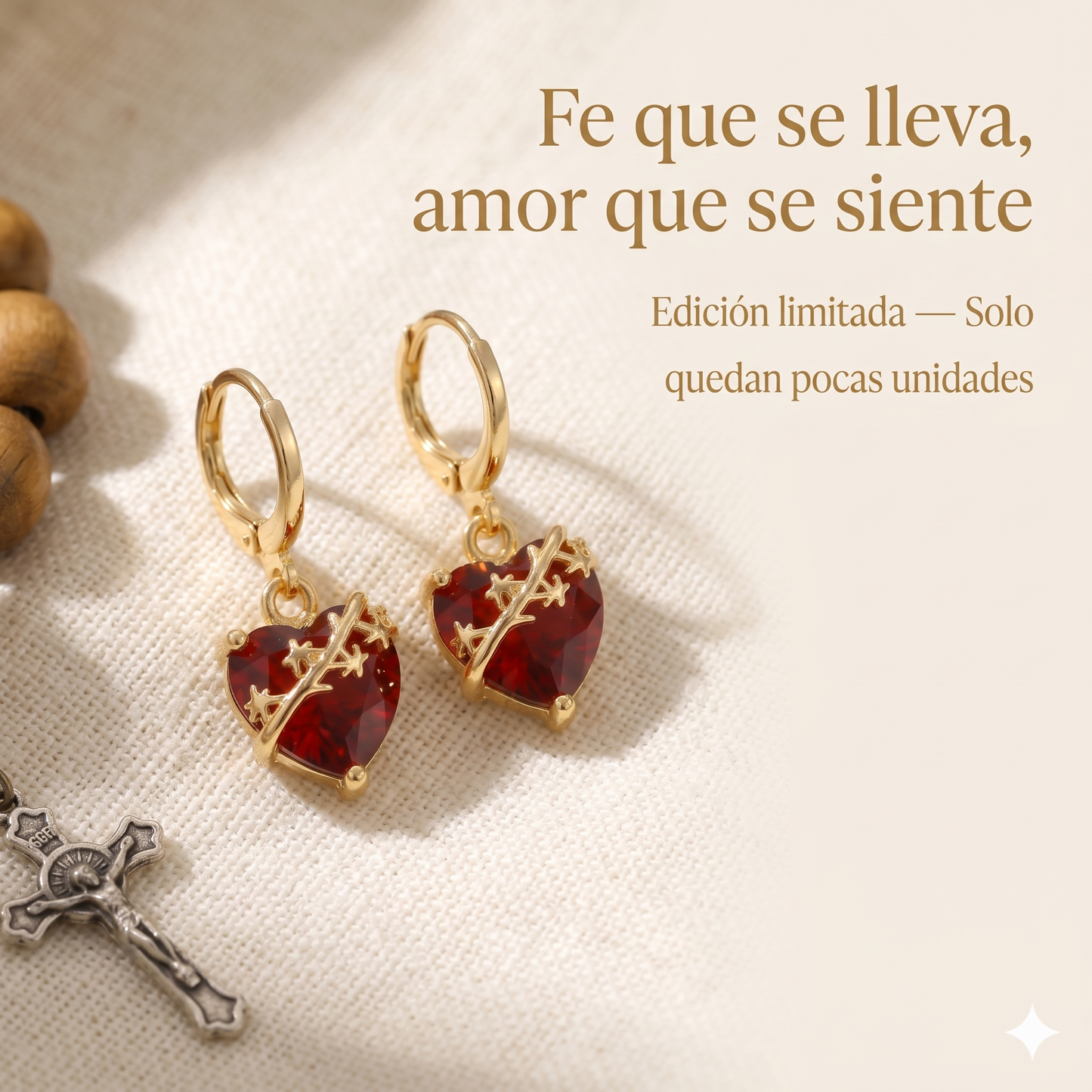 Aretes del Sagrado Corazón de San José