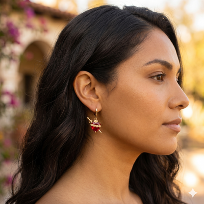 Aretes del Sagrado Corazón de María