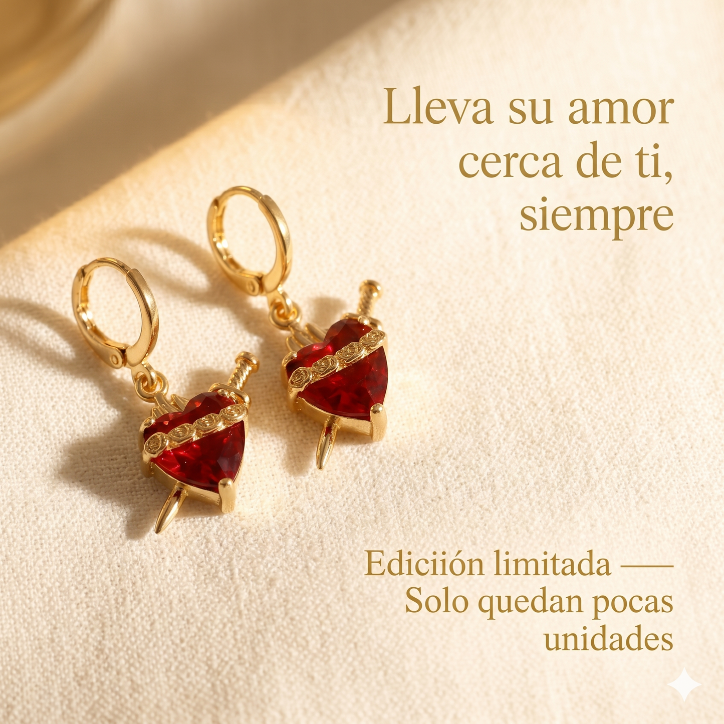 Aretes del Sagrado Corazón de María