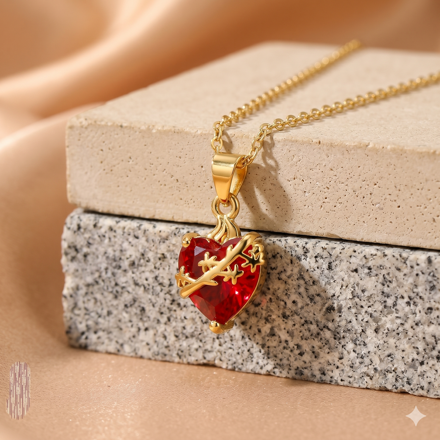 Luz de San José: Collar Sagrado Corazón de San José