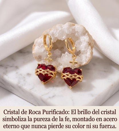Aretes del Sagrado Corazón de Jesús