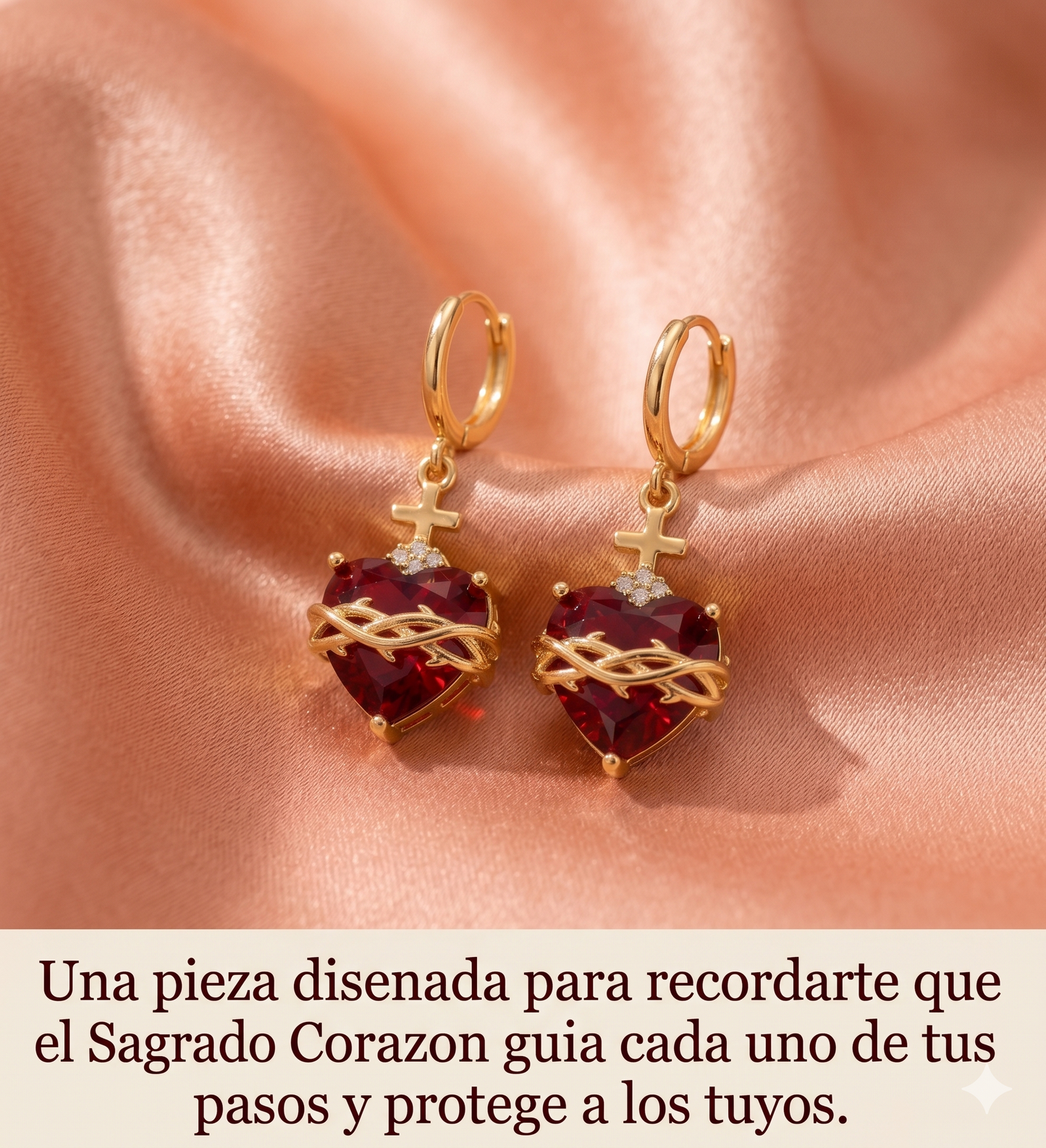 Aretes del Sagrado Corazón de Jesús