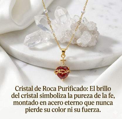 Luz de Cristo: Collar Sagrado Corazón de Jesús
