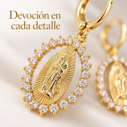 Aretes Nuestra Señora de Guadalupe