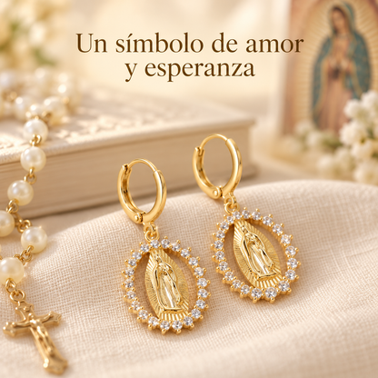 Aretes Nuestra Señora de Guadalupe