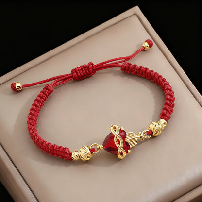 Pulsera: El Sagrado Corazón en Cristal infinito