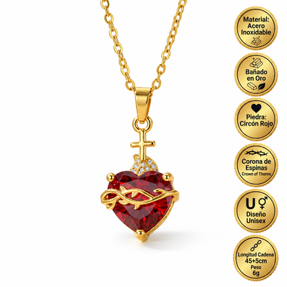 Light of Christ: Sacred Heart of Jesus Necklace