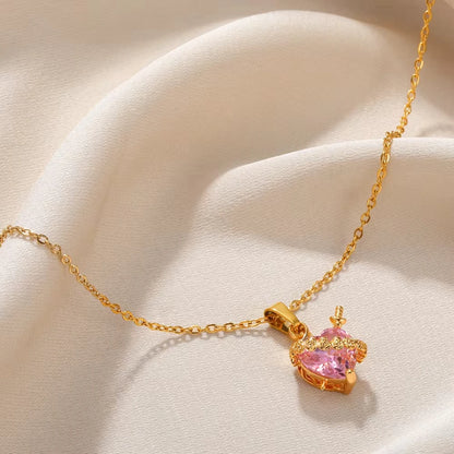 Luz de María: Collar Sagrado Corazón de María Rosado