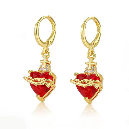 Aretes del Sagrado Corazón de Jesús
