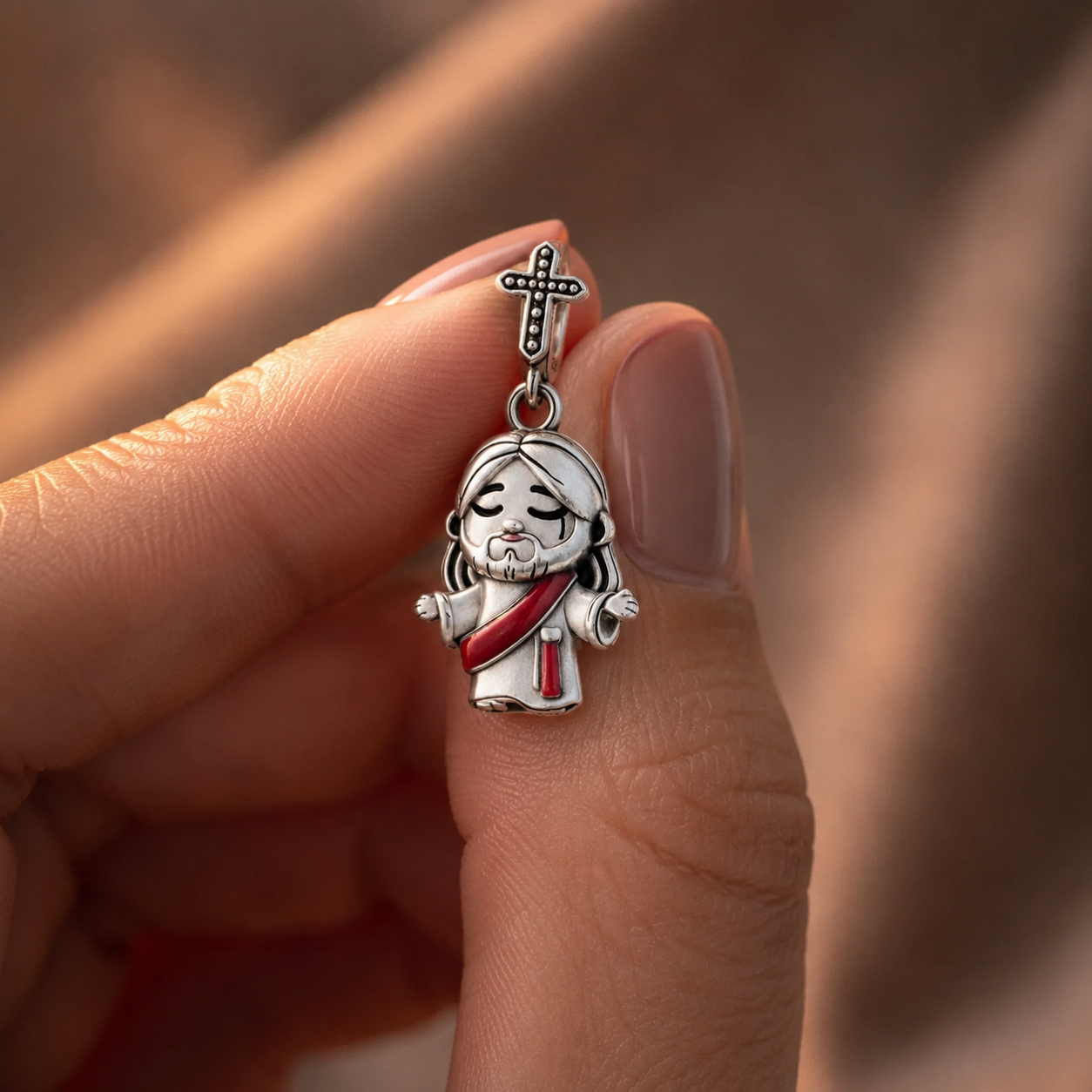 Dije Cristo Rey del universo Plata