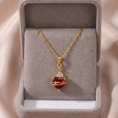 Luz de Cristo: Collar Sagrado Corazón de Jesús