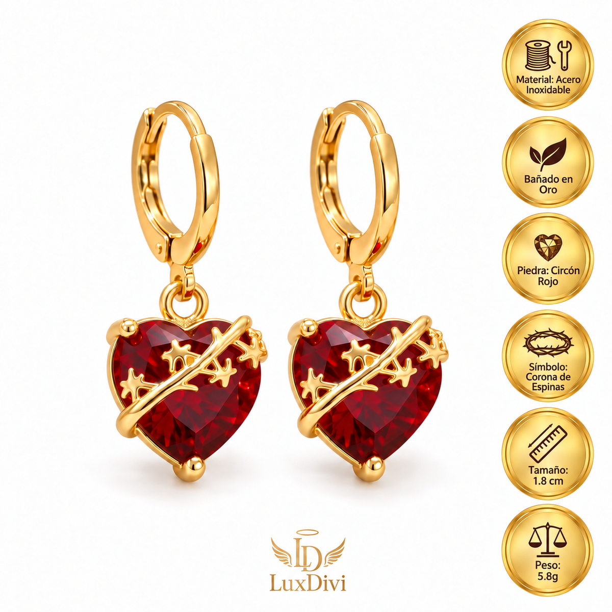 Saint Joseph's Sacred Heart Earrings
