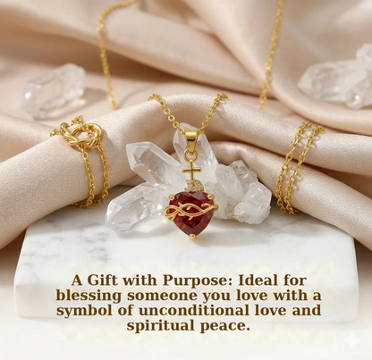 Light of Christ: Sacred Heart of Jesus Necklace